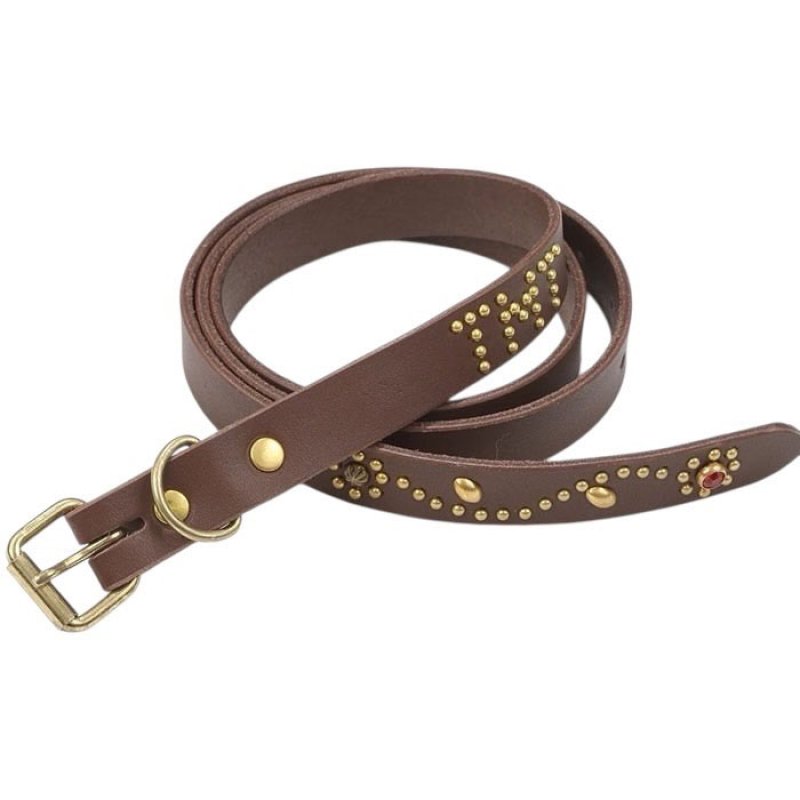 TMT / STUDS NARROW BELT (brown)の通販－INCENSE(インセンス)