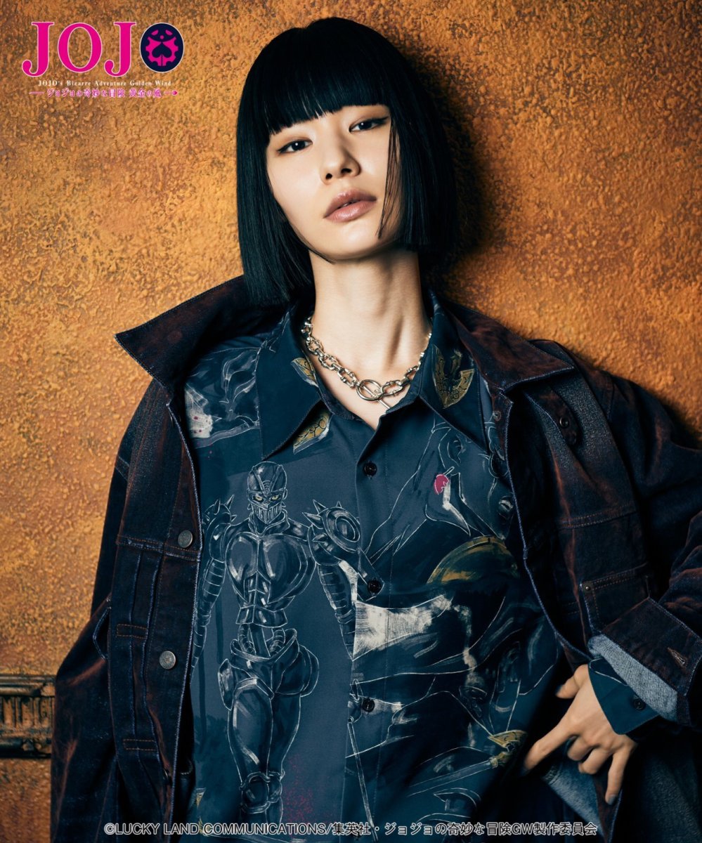 画像15: 【アニメ『ジョジョの奇妙な冒険 黄金の風』 glambコレクション】glamb グラム / Jean Pierre Polnareff’s Stand Shirt (1色展開) (15)