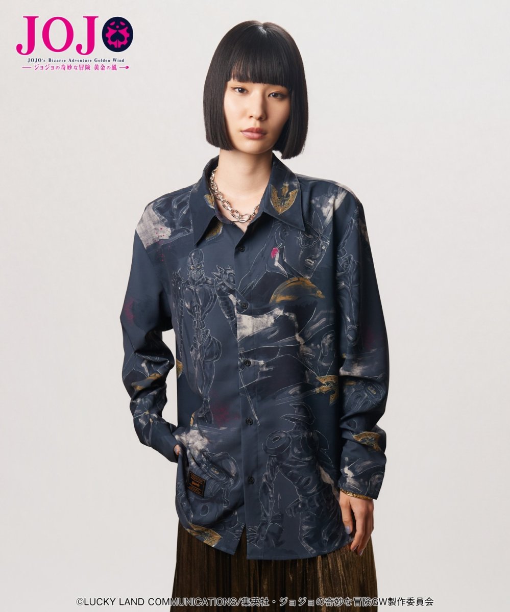 画像5: 【アニメ『ジョジョの奇妙な冒険 黄金の風』 glambコレクション】glamb グラム / Jean Pierre Polnareff’s Stand Shirt (1色展開) (5)