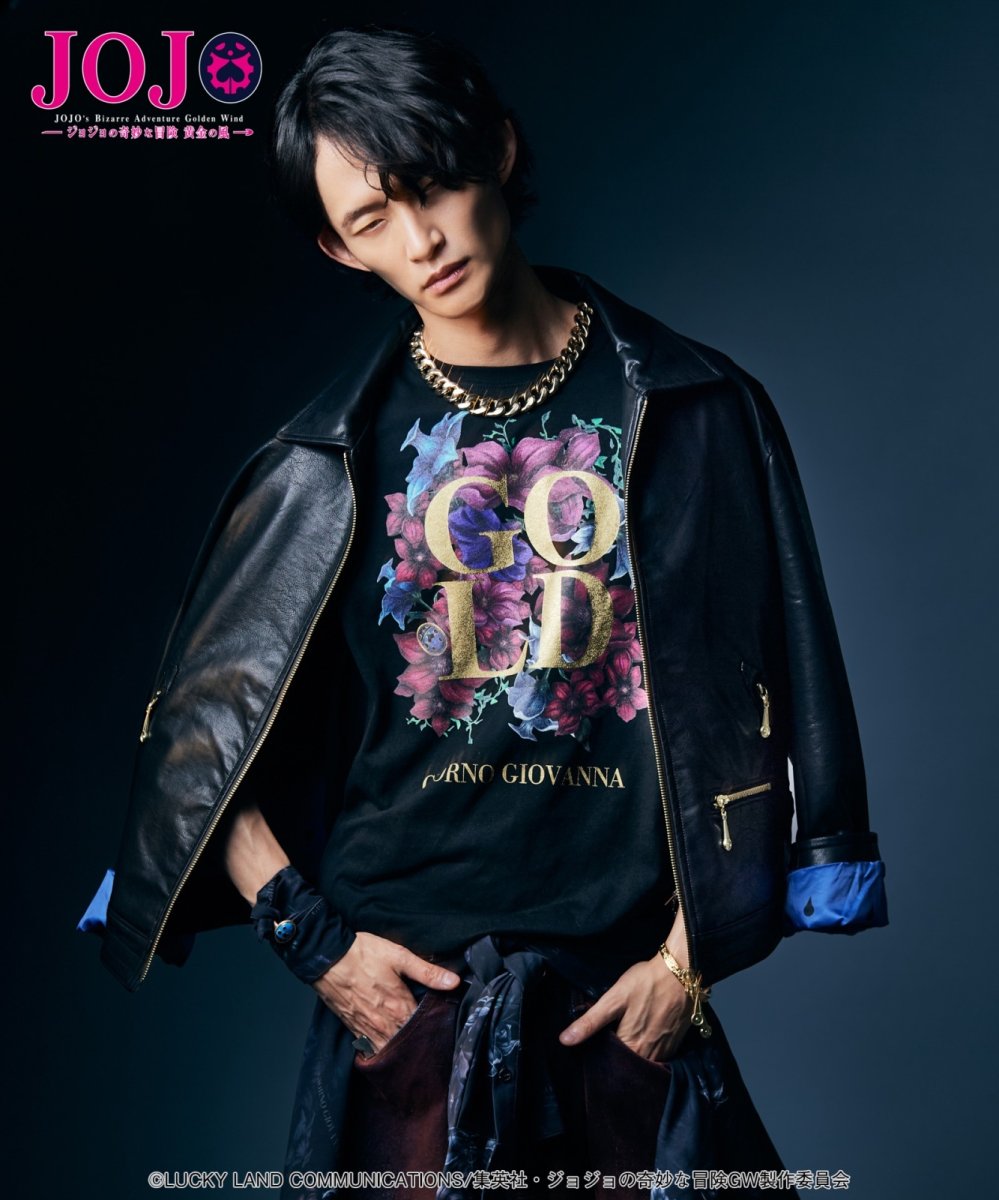 画像9: 【アニメ『ジョジョの奇妙な冒険 黄金の風』 glambコレクション】glamb グラム / Giorno Giovanna T-Shirt II (2色展開) (9)