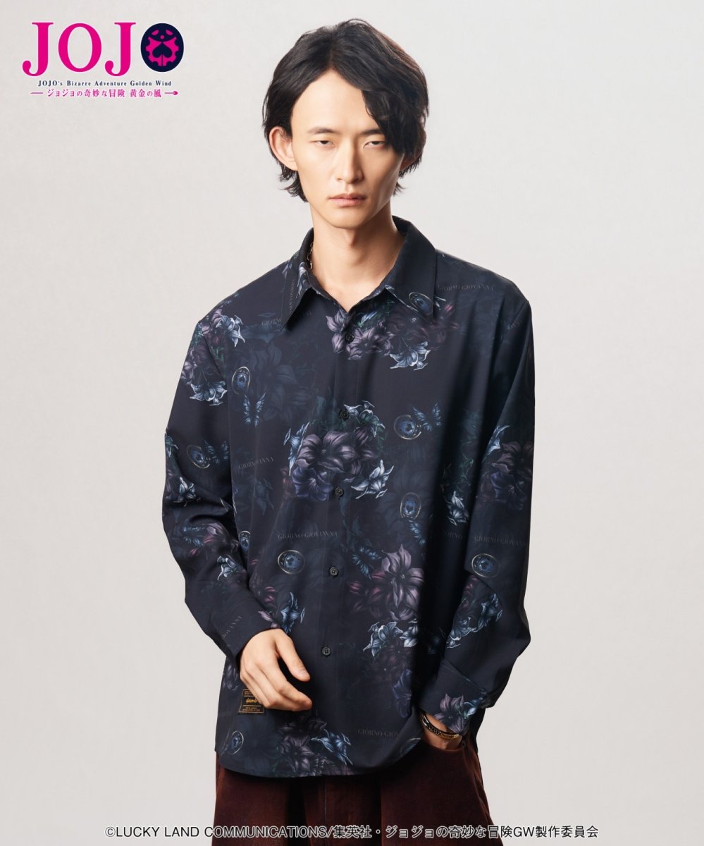 画像13: 【アニメ『ジョジョの奇妙な冒険 黄金の風』 glambコレクション】glamb グラム / Giorno Giovanna Shirt (1色展開) (13)