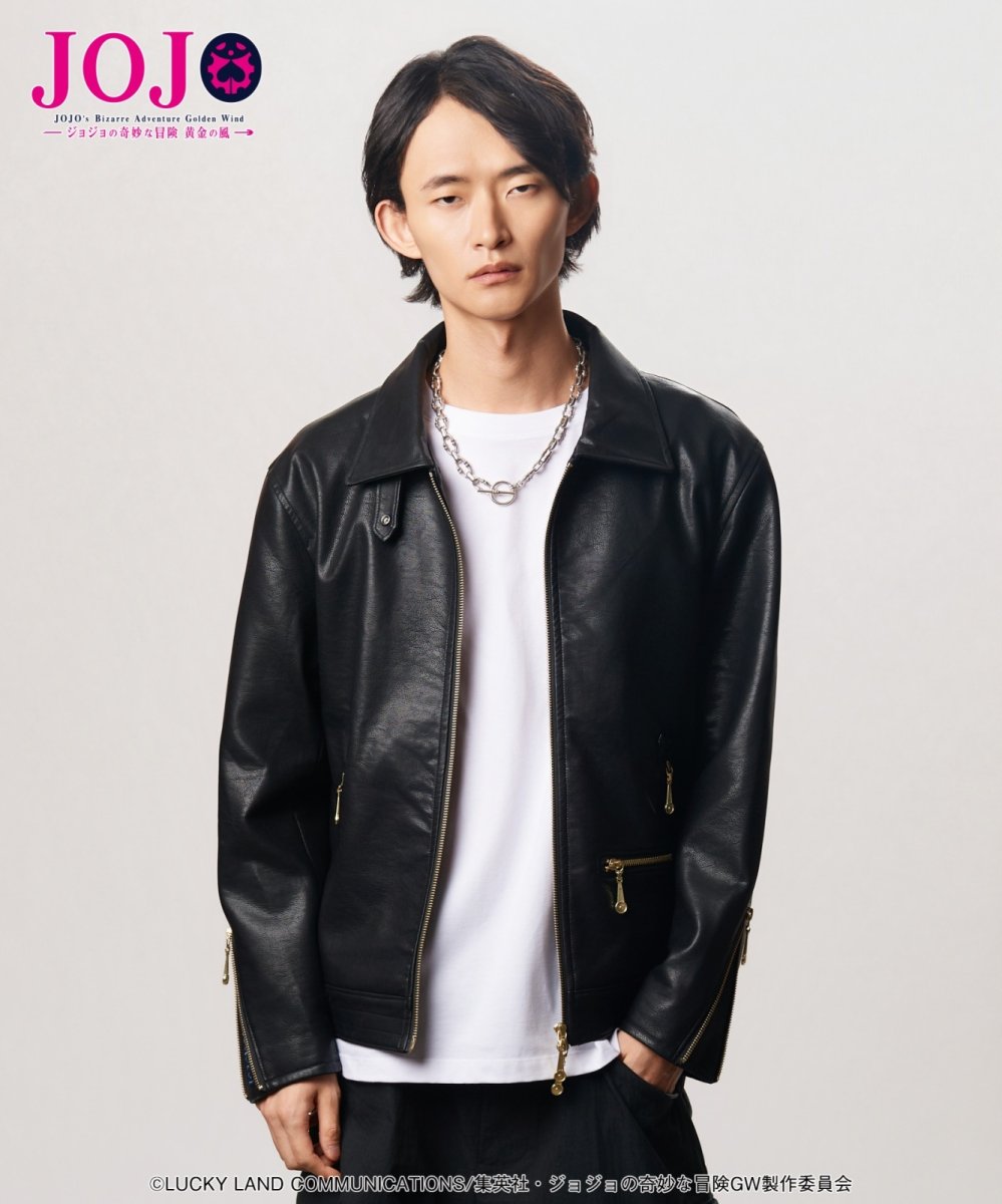 画像7: 【アニメ『ジョジョの奇妙な冒険 黄金の風』 glambコレクション】glamb グラム / Bruno Bucciarati Riders Jacket (1色展開) (7)