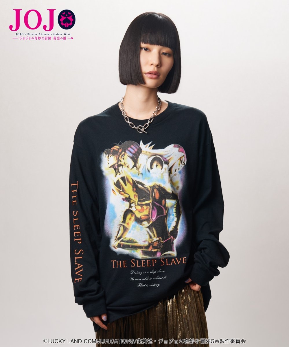 画像4: 【アニメ『ジョジョの奇妙な冒険 黄金の風』 glambコレクション】glamb グラム / The Sleep Slave Cutsew (2色展開) (4)