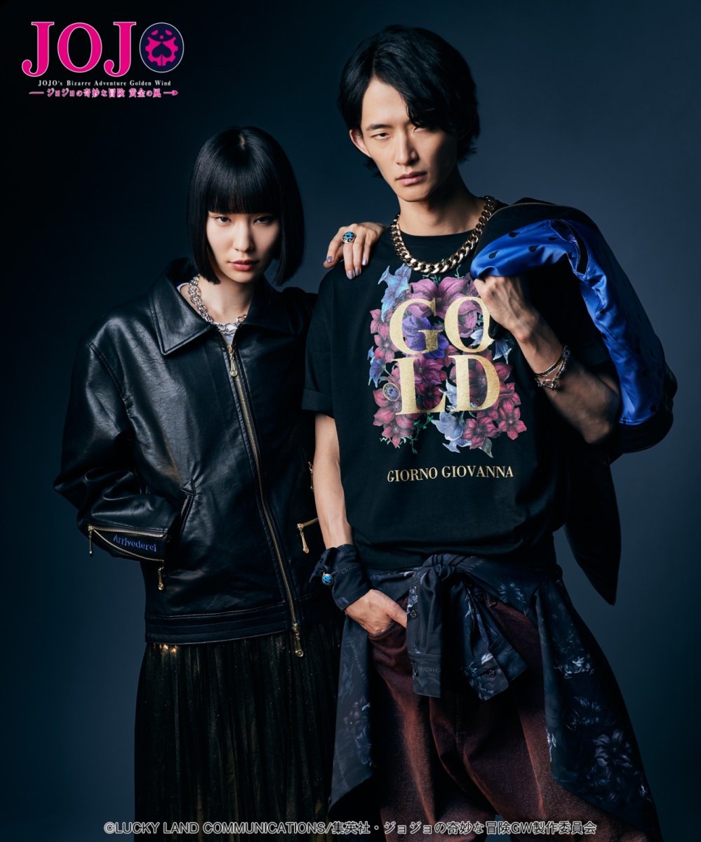 画像13: 【アニメ『ジョジョの奇妙な冒険 黄金の風』 glambコレクション】glamb グラム / Giorno Giovanna T-Shirt II (2色展開) (13)