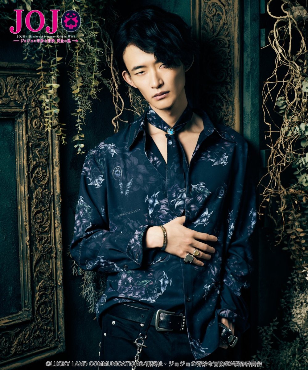 画像21: 【アニメ『ジョジョの奇妙な冒険 黄金の風』 glambコレクション】glamb グラム / Giorno Giovanna Shirt (1色展開) (21)