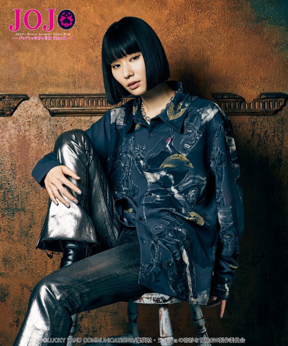 画像20: 【アニメ『ジョジョの奇妙な冒険 黄金の風』 glambコレクション】glamb グラム / Jean Pierre Polnareff’s Stand Shirt (1色展開) (20)