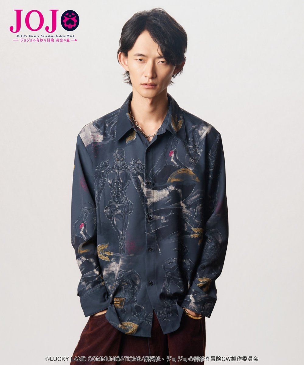 画像4: 【アニメ『ジョジョの奇妙な冒険 黄金の風』 glambコレクション】glamb グラム / Jean Pierre Polnareff’s Stand Shirt (1色展開) (4)