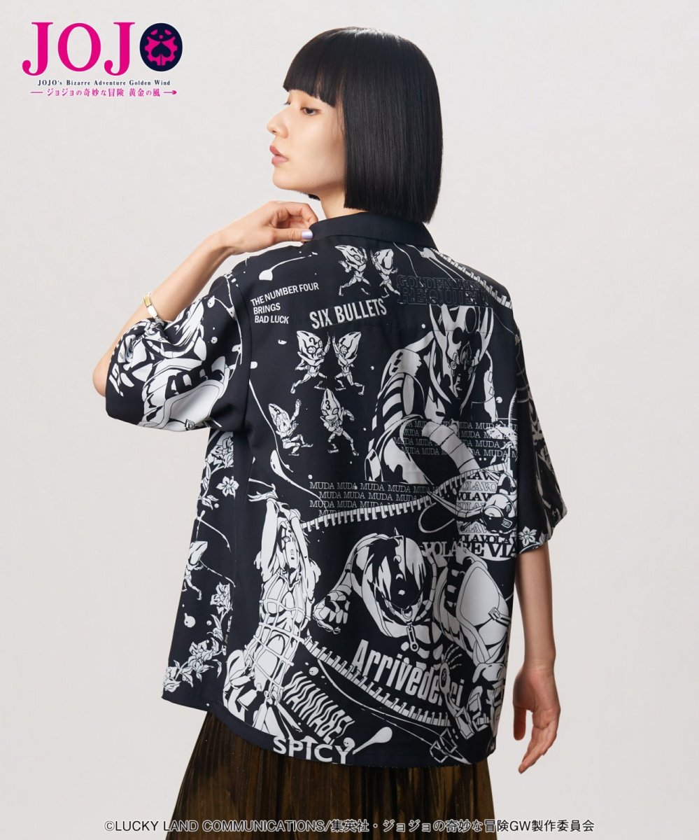 画像4: 【アニメ『ジョジョの奇妙な冒険 黄金の風』 glambコレクション】glamb グラム / Team Bucciarati Stand Shirt (1色展開) (4)