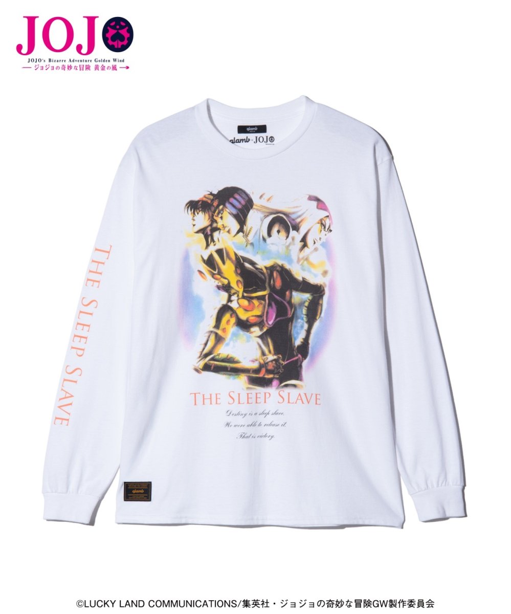 画像2: 【アニメ『ジョジョの奇妙な冒険 黄金の風』 glambコレクション】glamb グラム / The Sleep Slave Cutsew (2色展開) (2)