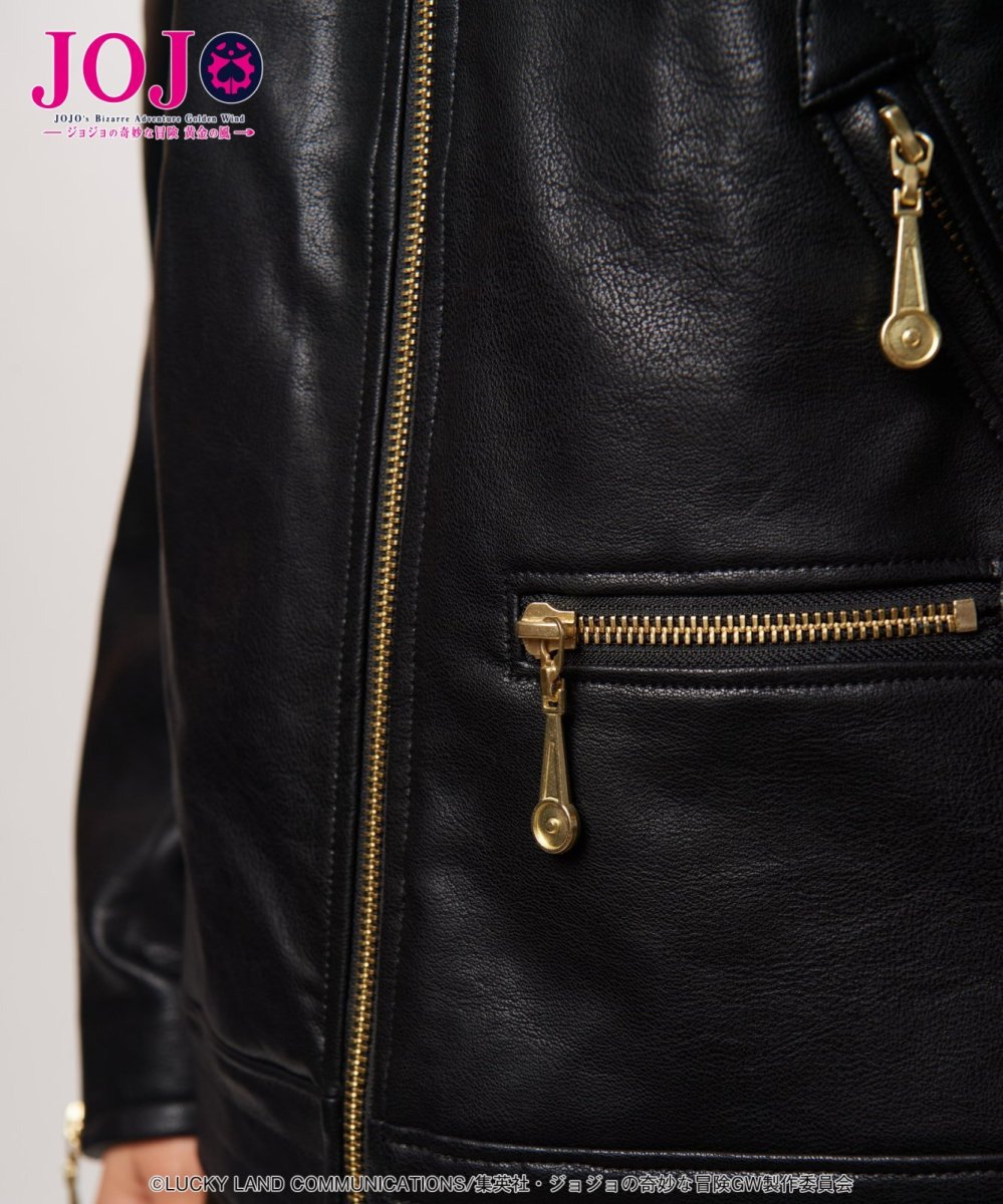 画像26: 【アニメ『ジョジョの奇妙な冒険 黄金の風』 glambコレクション】glamb グラム / Bruno Bucciarati Riders Jacket (1色展開) (26)