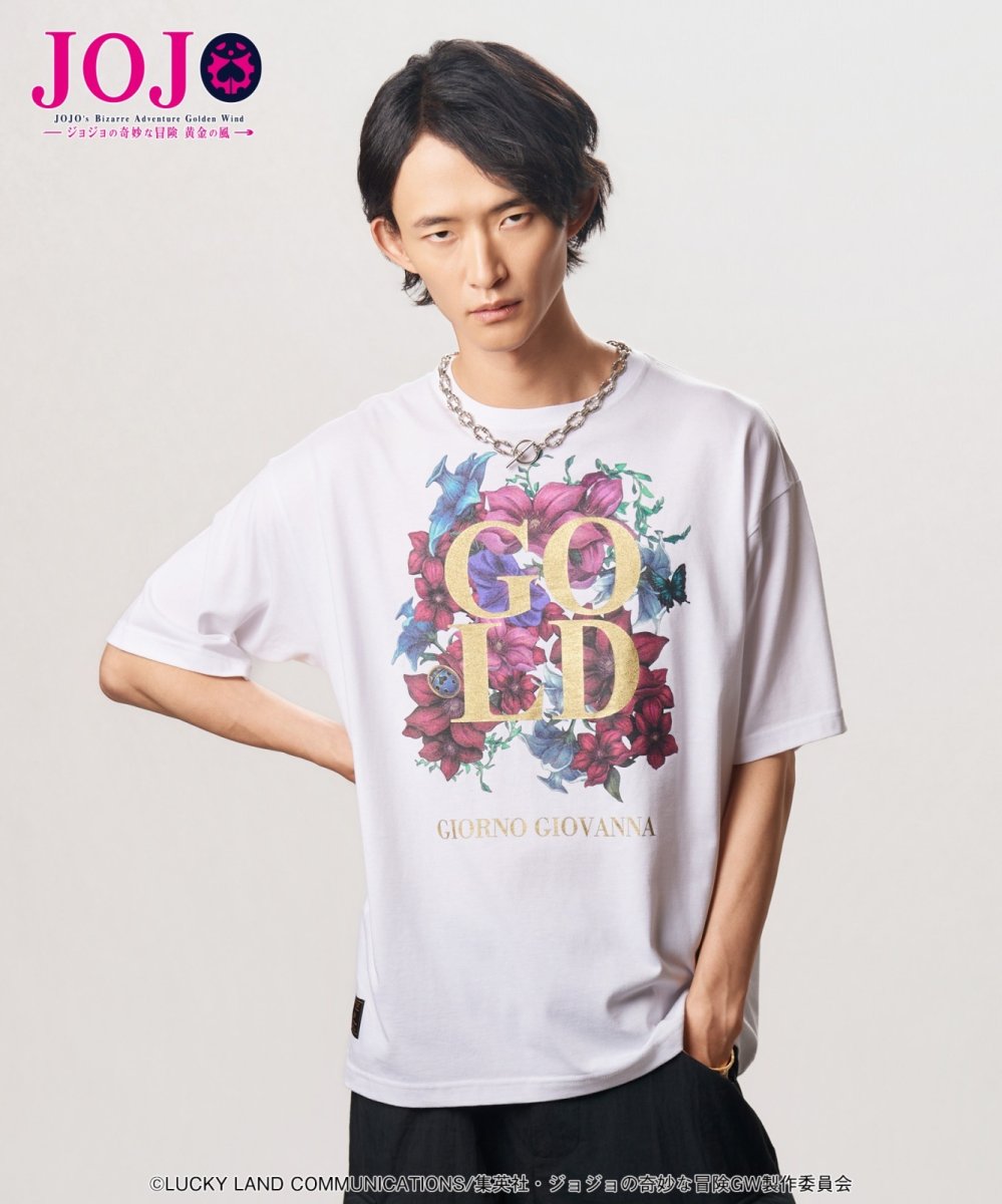画像6: 【アニメ『ジョジョの奇妙な冒険 黄金の風』 glambコレクション】glamb グラム / Giorno Giovanna T-Shirt II (2色展開) (6)