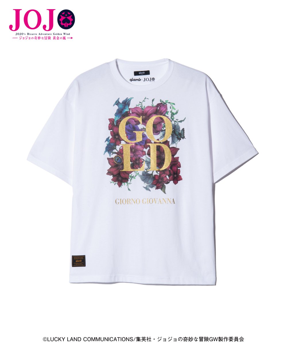 画像2: 【アニメ『ジョジョの奇妙な冒険 黄金の風』 glambコレクション】glamb グラム / Giorno Giovanna T-Shirt II (2色展開) (2)