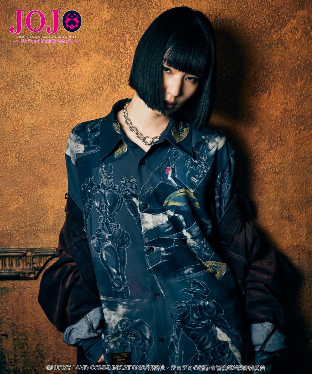 画像16: 【アニメ『ジョジョの奇妙な冒険 黄金の風』 glambコレクション】glamb グラム / Jean Pierre Polnareff’s Stand Shirt (1色展開) (16)