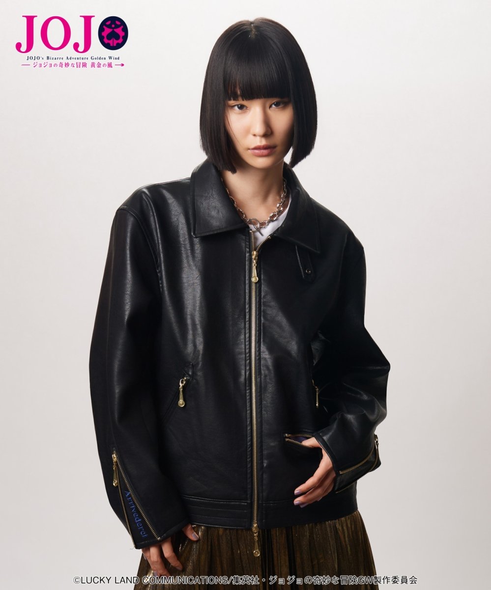 画像11: 【アニメ『ジョジョの奇妙な冒険 黄金の風』 glambコレクション】glamb グラム / Bruno Bucciarati Riders Jacket (1色展開) (11)