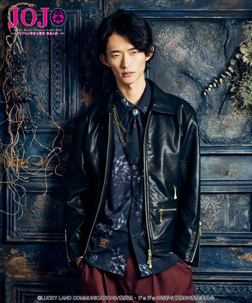 画像34: 【アニメ『ジョジョの奇妙な冒険 黄金の風』 glambコレクション】glamb グラム / Bruno Bucciarati Riders Jacket (1色展開) (34)