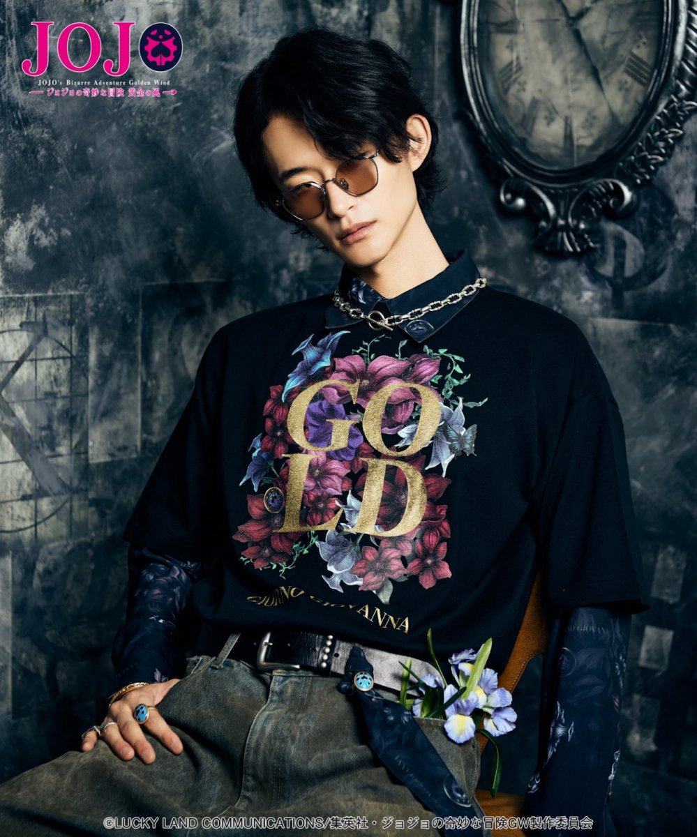 画像27: 【アニメ『ジョジョの奇妙な冒険 黄金の風』 glambコレクション】glamb グラム / Giorno Giovanna Shirt (1色展開) (27)
