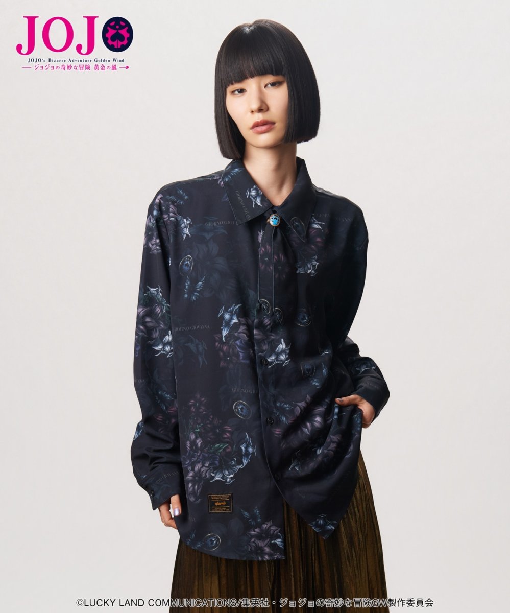 画像11: 【アニメ『ジョジョの奇妙な冒険 黄金の風』 glambコレクション】glamb グラム / Giorno Giovanna Shirt (1色展開) (11)