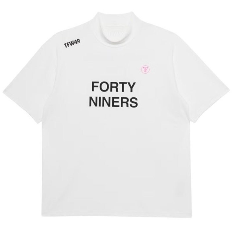 TFW49 / HALF MOCKNECK TEE (white)の通販－INCENSE(インセンス)