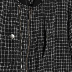 画像5: 【9/19・11:00発売】UNDERCOVER アンダーカバー / UC2F4208 / MA-1ジャケット (black check) (5)