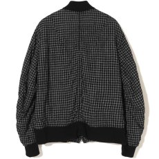 画像2: 【9/19・11:00発売】UNDERCOVER アンダーカバー / UC2F4208 / MA-1ジャケット (black check) (2)