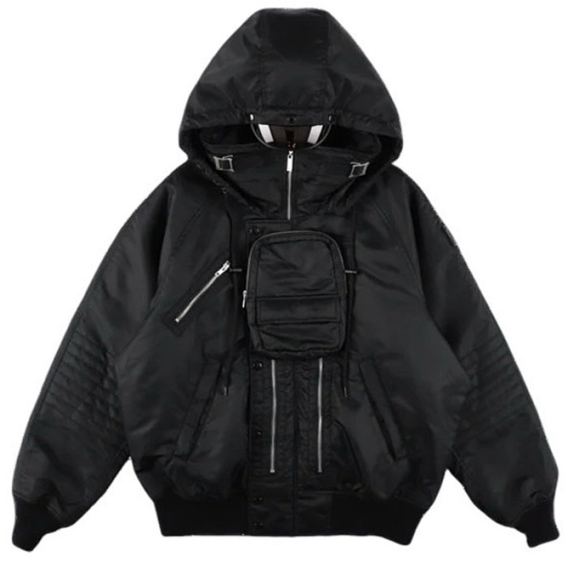 PHINGERIN フィンガリン / VISOR LIFT FLIGHT JACKET (black)の通販
