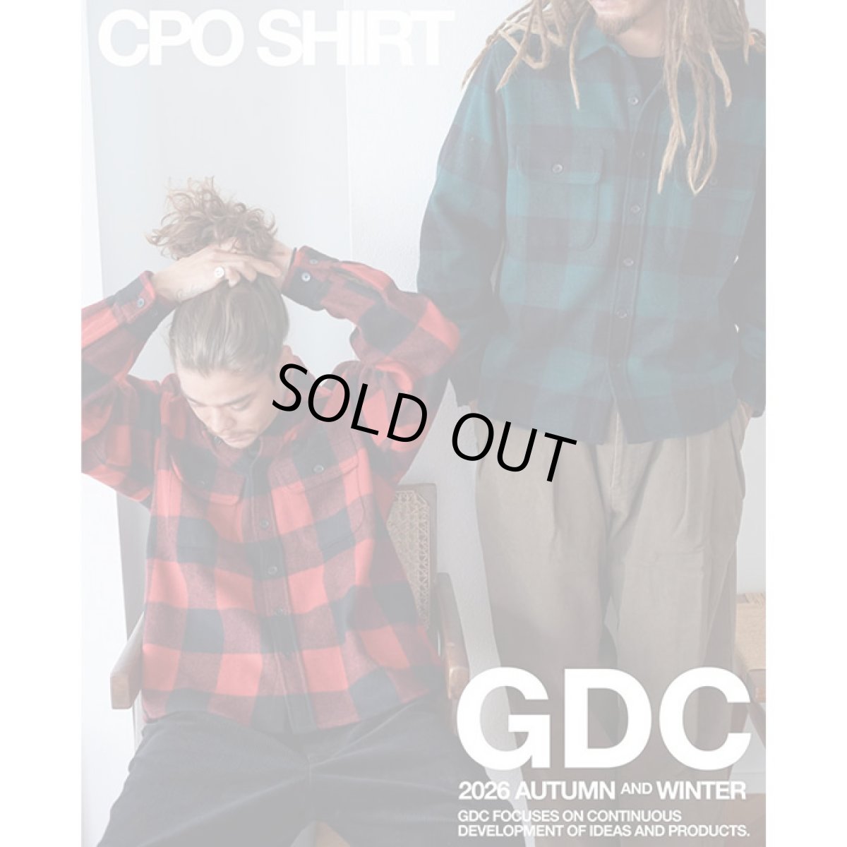 画像10: GDC ジーディーシー / CPO Shirt (red) (10)