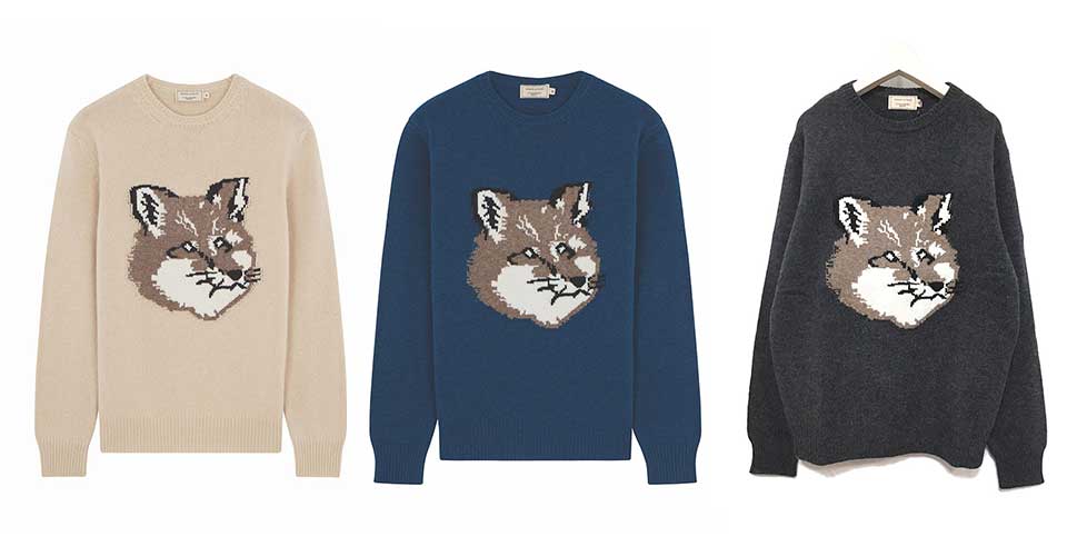 maison kitsune ニット