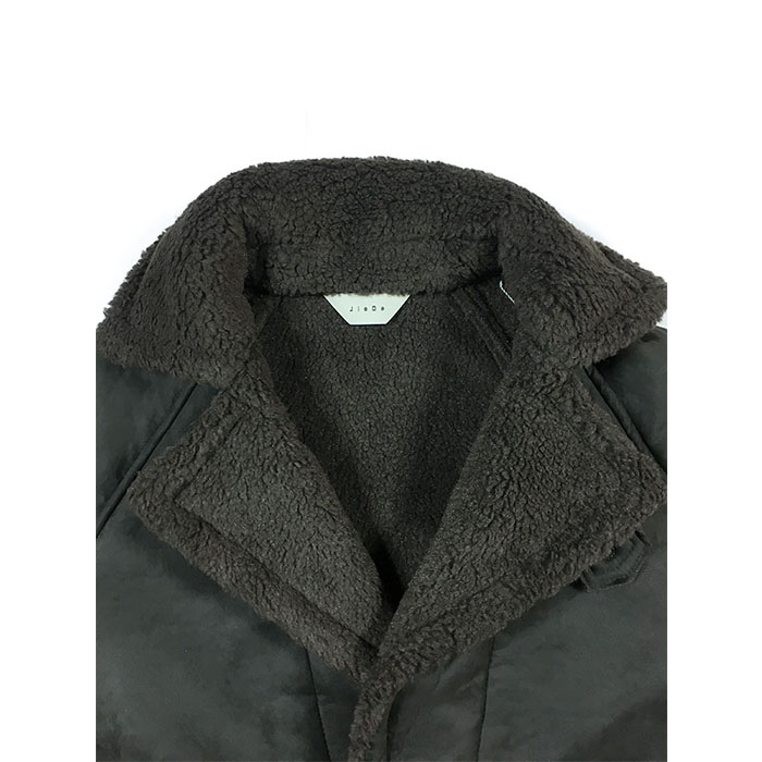 JieDa FAKE FUR MONK JACKET GRAY 2