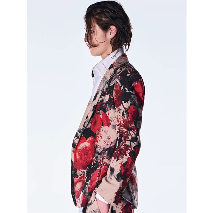 2026AW先行予約】kiryuyrik キリュウキリュウ / Beige Flora Jacket (1